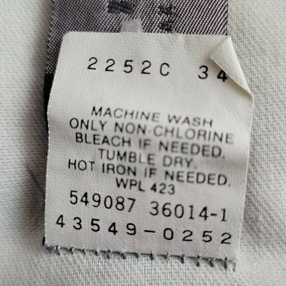 Vintage Levis Two Horses Jeans Red Batwing Orange Tab 1987 Leather Patch 40X34 - Picture 10 of 10